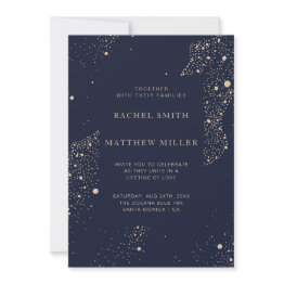 Small Under The Milky Way Twinkling Stars Night Sky Invitation Front View