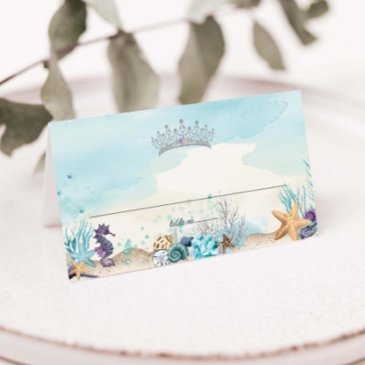 under the sea beach sweet 16 quinceañera xv place invitations