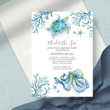 under the sea birthday invitations online