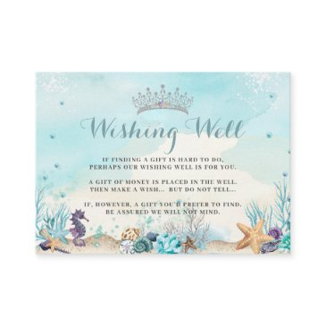 under the sea sweet 16 quinceañera wishing well enclosure invitations