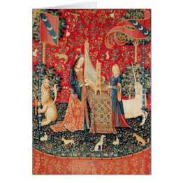 Small Unicorn And Lady Playing Organ,animals Christmas Front View