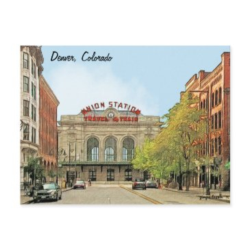 union station, denver, co, travel by train postinvitations