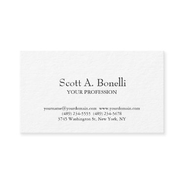 unique elegant plain simple white special business invitations