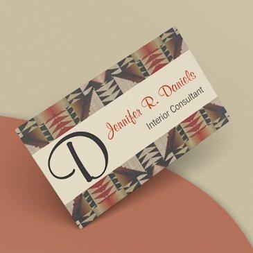unique native american indian tribal art pattern business invitations