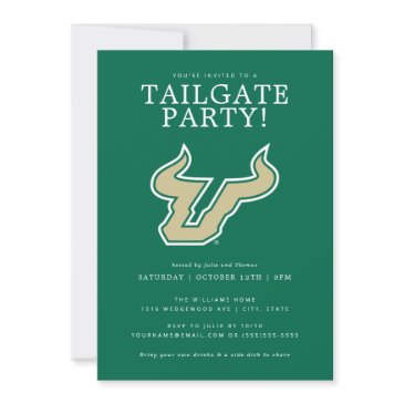 university of south florida tailgate party invitation