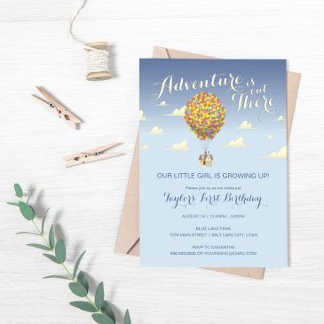 up birthday | adventure is out there invitation