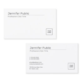 Small Upload Your Own Company Logo Custom Template Business Invitations Front View