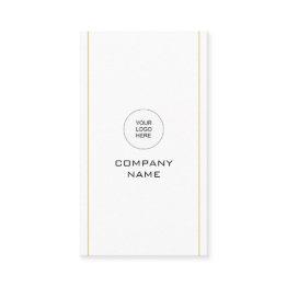 Small Upload Your Own Logo Vertical Template Modern Business Invitations Front View