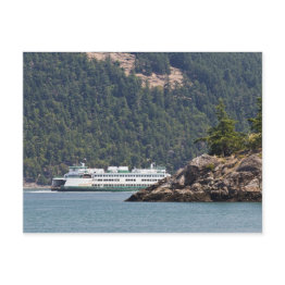 Small Usa, Wa. Washington State Ferries Postinvitations Front View