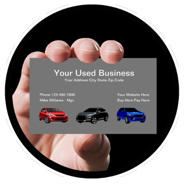 used car dealer simple automotive business invitations