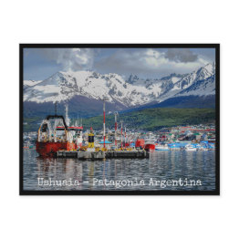 Small Ushuaia, Patagonia Argentina Postinvitations Front View