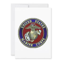 Small Usmc Seal Customizable Invitations For Any Occassion! Front View