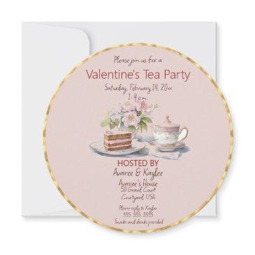 valentine's day tea party invitation