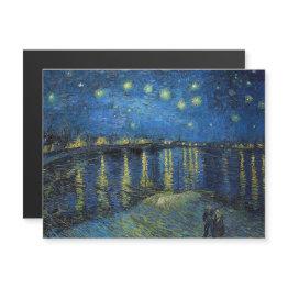 Small Van Gogh - Starry Night / Rhone Magnetic Invitations Front View