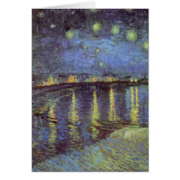 Small Van Gogh's Starry Night Painting Front View