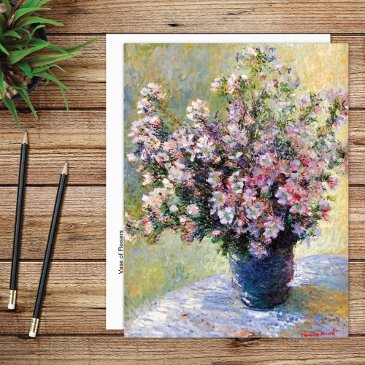 vase of flowers claude monet postinvitations