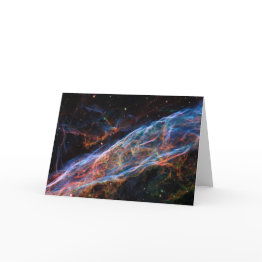 Small Veil Nebula Supernova Remnants Hubble Telescope Invitations Front View