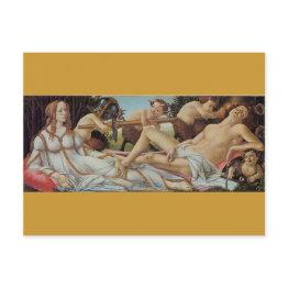 Small Venus And Mars By Sandro Botticelli Postinvitations Front View