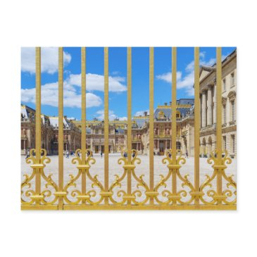 versailles palace courtyard through the gate postinvitations