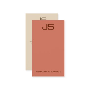 vertical business invitations modern elegant monogram