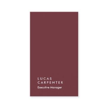 vertical elegant wine red black plain manager business invitations