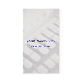 Small Vertical Steno Machine Keys Court Reporter Business Invitations Front View