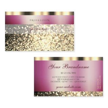 very luxurious burgundy and gold sparkling glitter business invitations