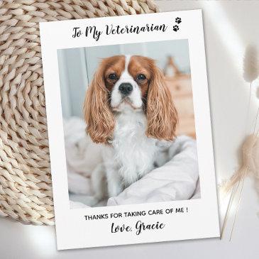 veterinarian vet tech pet photo veterinary thank you invitations