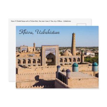 view of citadel kunya-ark - khiva, uzbekistan postinvitations