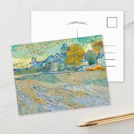 Small View Of The Church Of St. Paul | Vincent Van Gogh Postinvitations Front View