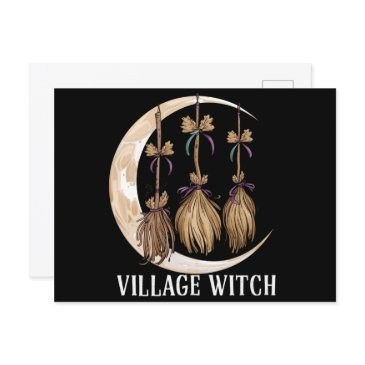 village witch gothic occult wicca pagan nature postinvitations