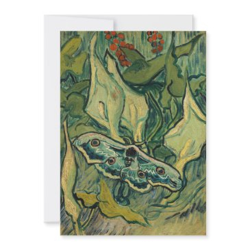 vincent van gogh - giant peacock moth invitation