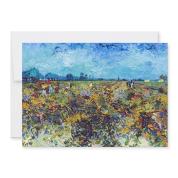 vincent van gogh - green vineyard invitation