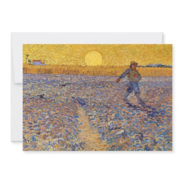 vincent van gogh - sower with setting sun invitation