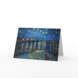 Small Vincent Van Gogh - Starry Night Over The Rhone Invitations Front View