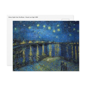vincent van gogh - starry night over the rhone postinvitations
