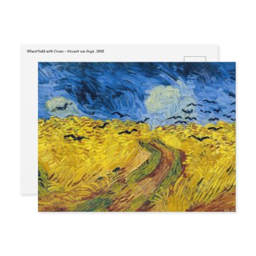 vincent van gogh - wheatfield with crows postinvitations