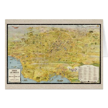 vintage 1932 greater los angeles restored map