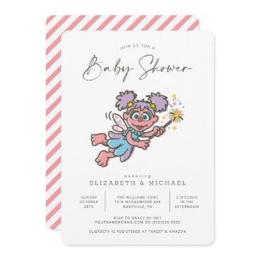 vintage abby cadabby baby shower invitation