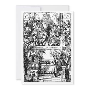 vintage alice in wonderland, queen of hearts trial