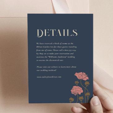 vintage art nouveau details enclosure invitations