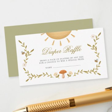 vintage baby shower diaper raffle enclosure invitations