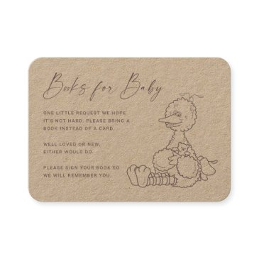 vintage big bird baby book request insert