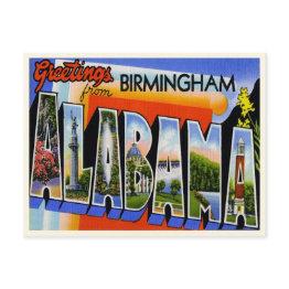 Small Vintage Birmingham Alabama Announcement Postinvitations Front View