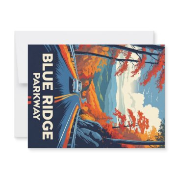 vintage blue ridge parkway scenic drive postinvitations