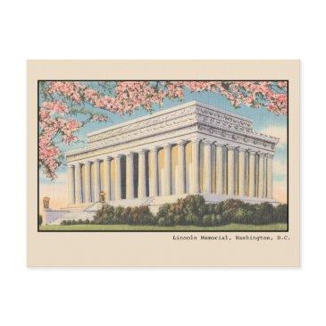 vintage cherry blossoms at the lincoln memorial po postinvitations
