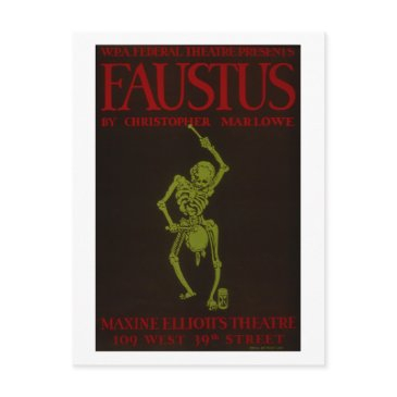 vintage christopher marlowe faustus opera wpa postinvitations
