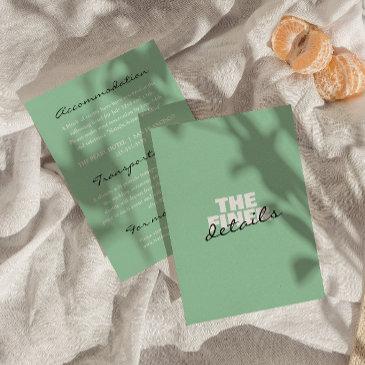 vintage colorful retro bold modern wedding enclosure invitations