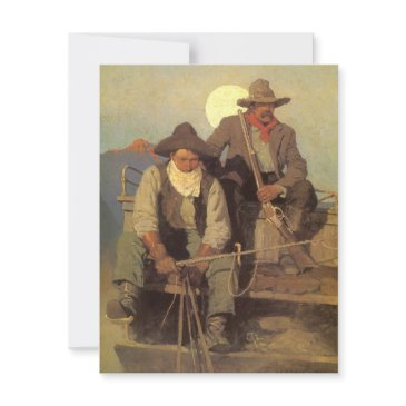 vintage cowboys, the pay stage by nc wyeth