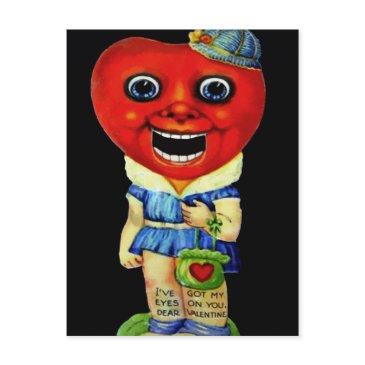 vintage creepy valentines day postinvitations